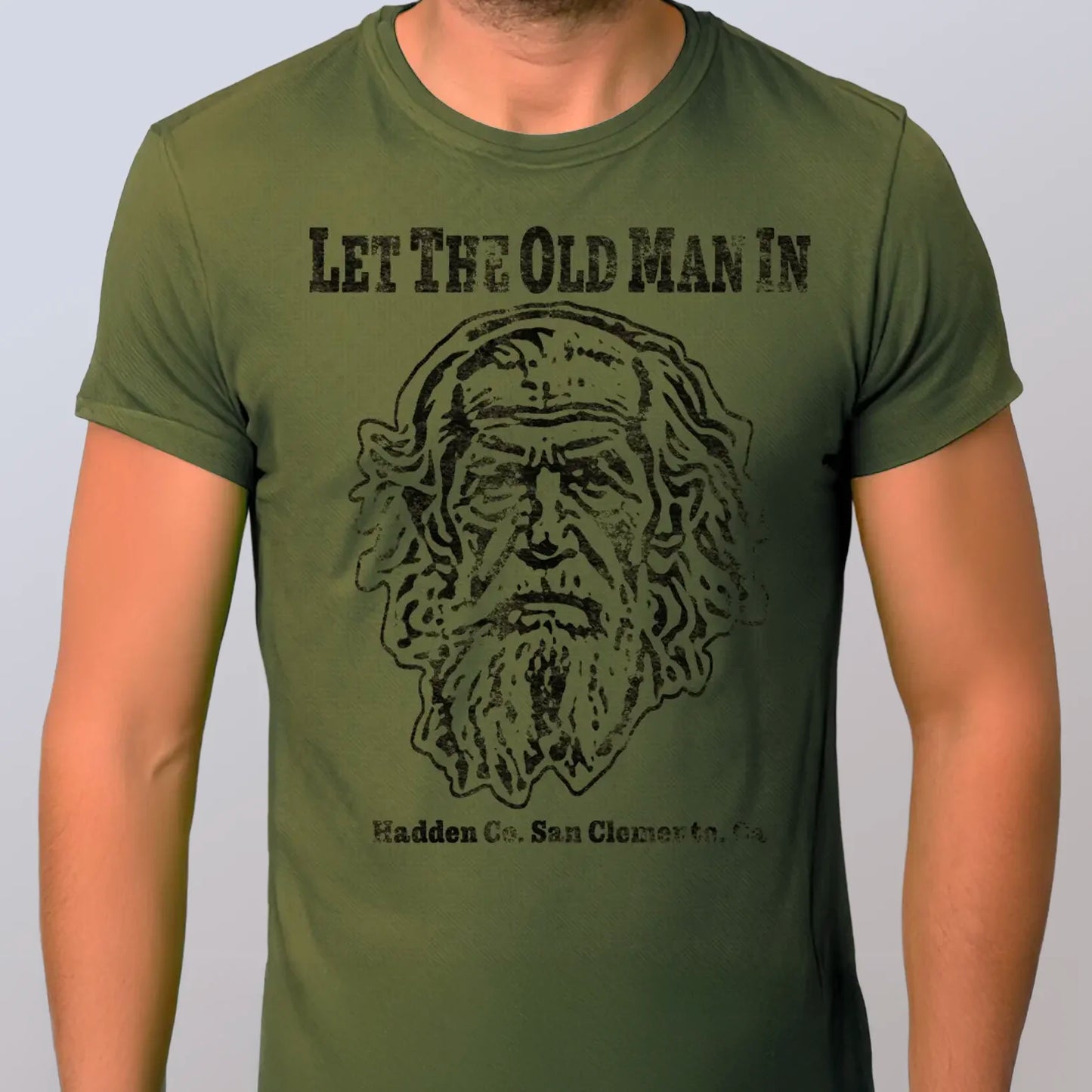 Let the Old Man in T-Shirt